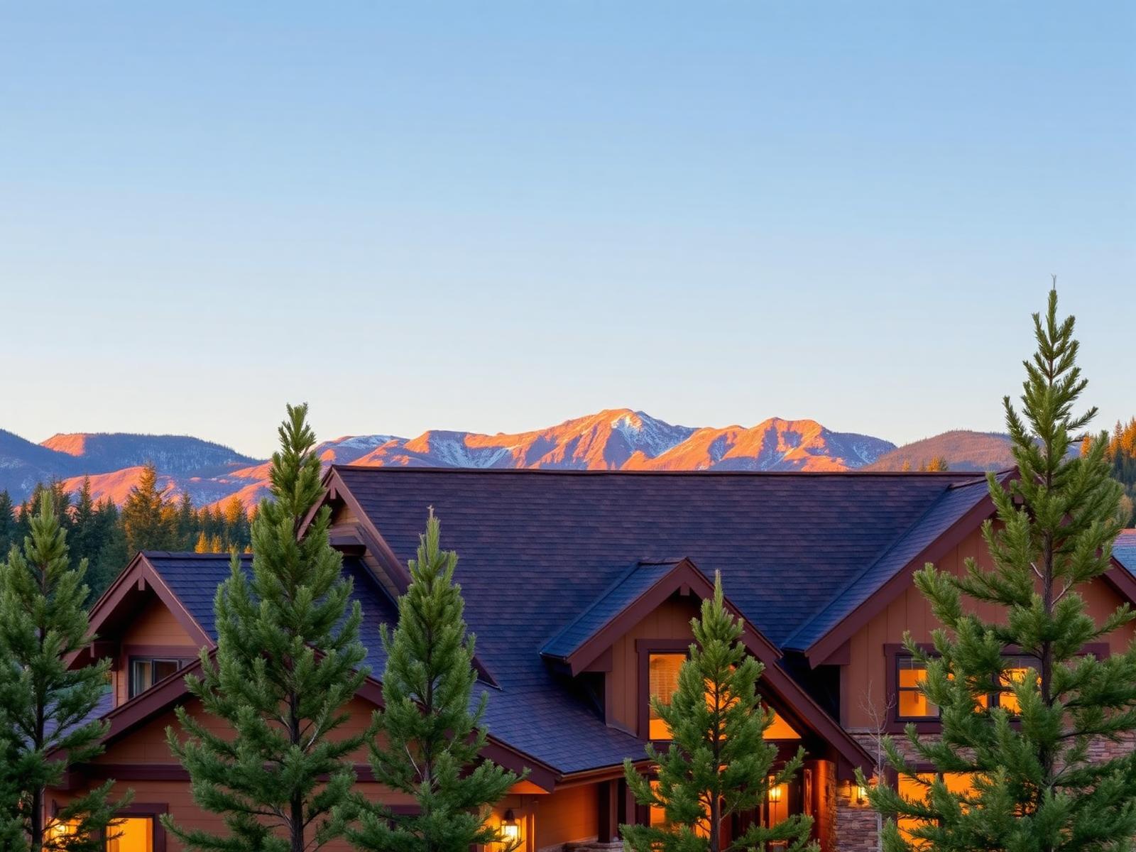 Colorado mountain home with fresh architectural shingles